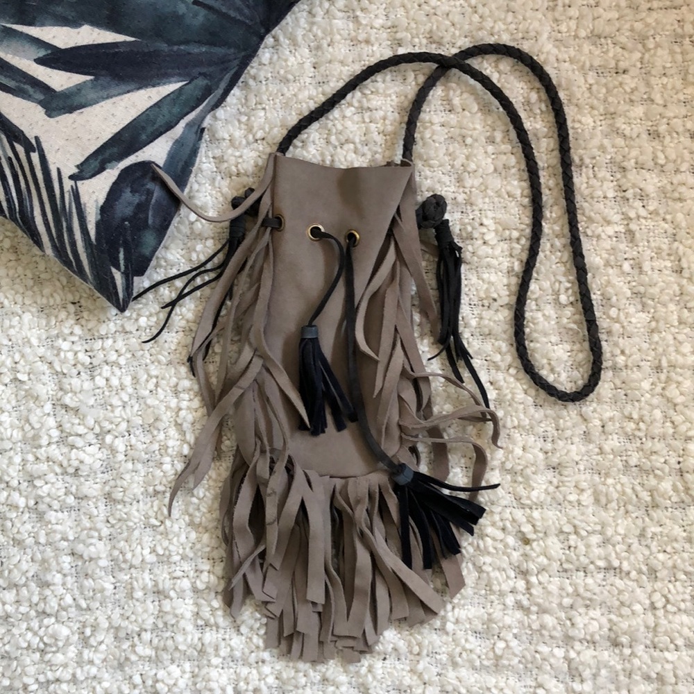 Leather boho bag